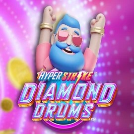 Hyper Strike Diamond Drums online game logo by Gameburger Studios on gigasspinz.nl
