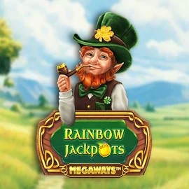 Rainbow Jackpots Megaways by Red Tiger Gaming, showcased at gigasspinz.nl – game logo